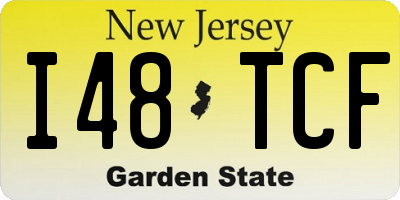 NJ license plate I48TCF