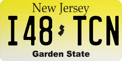 NJ license plate I48TCN