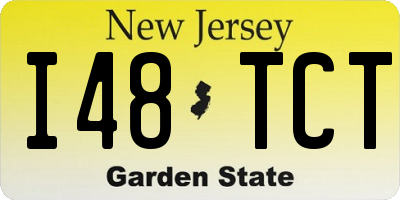NJ license plate I48TCT