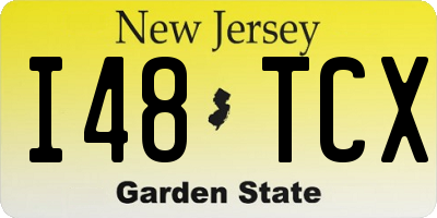 NJ license plate I48TCX
