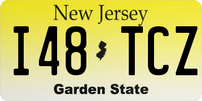 NJ license plate I48TCZ