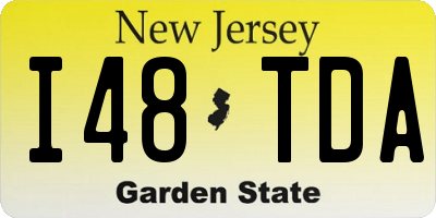 NJ license plate I48TDA