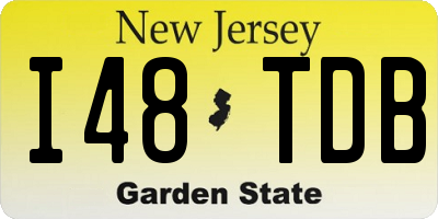 NJ license plate I48TDB