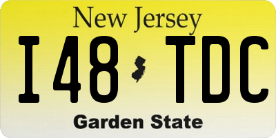 NJ license plate I48TDC