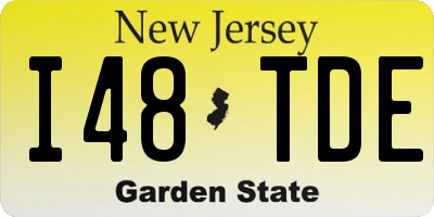 NJ license plate I48TDE