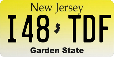 NJ license plate I48TDF