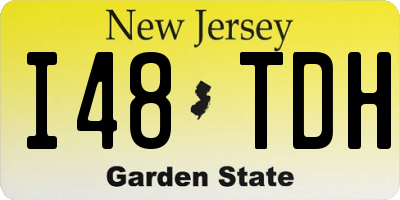 NJ license plate I48TDH