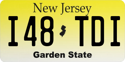 NJ license plate I48TDI