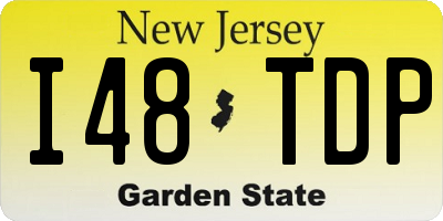 NJ license plate I48TDP