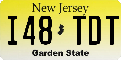 NJ license plate I48TDT
