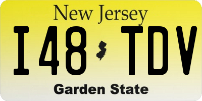 NJ license plate I48TDV