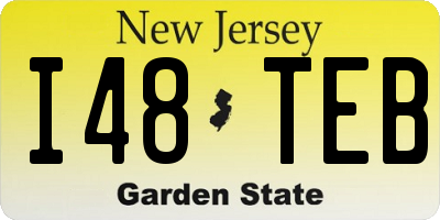 NJ license plate I48TEB