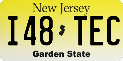 NJ license plate I48TEC