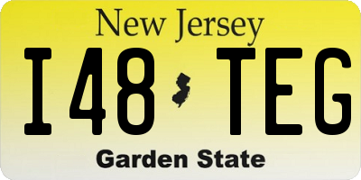 NJ license plate I48TEG
