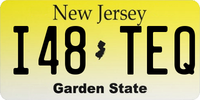 NJ license plate I48TEQ