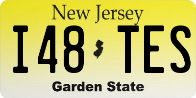 NJ license plate I48TES