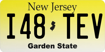 NJ license plate I48TEV