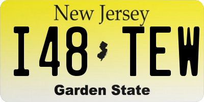 NJ license plate I48TEW