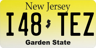 NJ license plate I48TEZ
