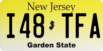 NJ license plate I48TFA