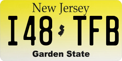 NJ license plate I48TFB