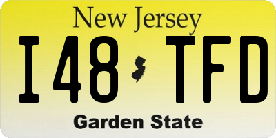 NJ license plate I48TFD