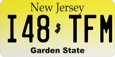 NJ license plate I48TFM