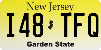 NJ license plate I48TFQ