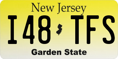 NJ license plate I48TFS