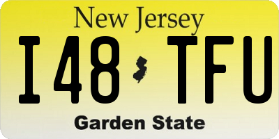 NJ license plate I48TFU