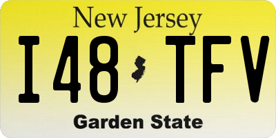 NJ license plate I48TFV