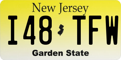 NJ license plate I48TFW