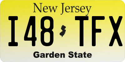 NJ license plate I48TFX