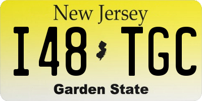 NJ license plate I48TGC