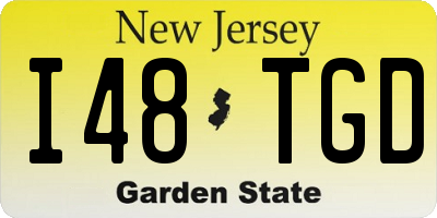 NJ license plate I48TGD