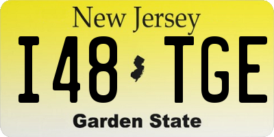 NJ license plate I48TGE