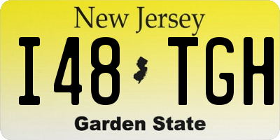 NJ license plate I48TGH