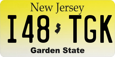 NJ license plate I48TGK