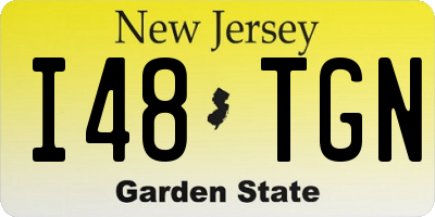 NJ license plate I48TGN