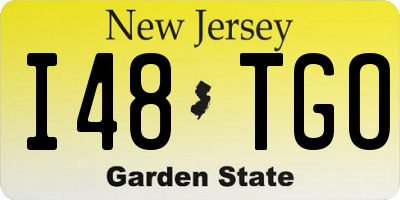 NJ license plate I48TGO