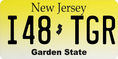 NJ license plate I48TGR
