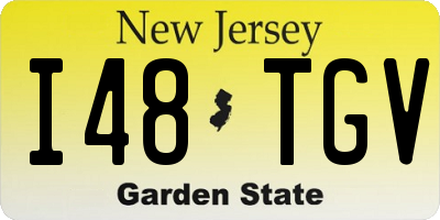 NJ license plate I48TGV