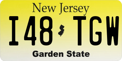 NJ license plate I48TGW