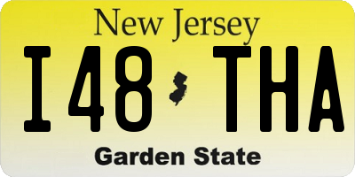 NJ license plate I48THA