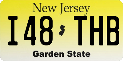 NJ license plate I48THB