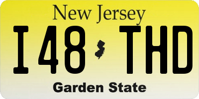 NJ license plate I48THD
