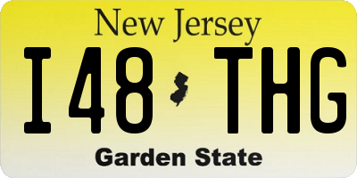 NJ license plate I48THG