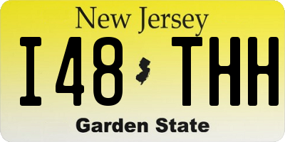NJ license plate I48THH