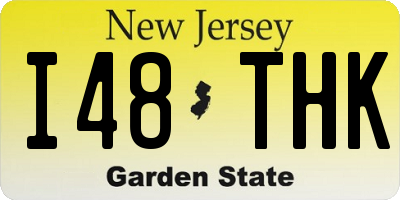 NJ license plate I48THK