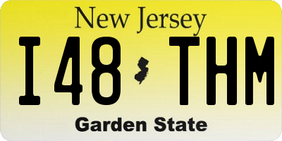 NJ license plate I48THM